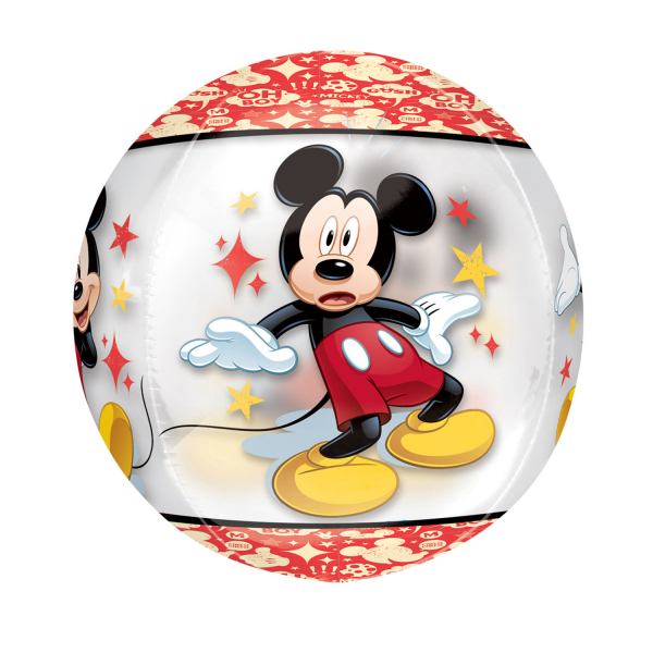 Mickey Mouse foliový balónek kulatý 38cm x 40cm 